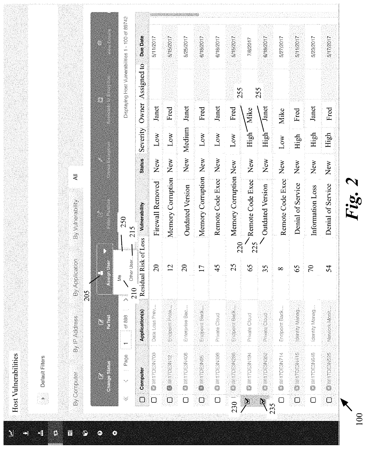 Monitoring and managing credential and application threat mitigations in a computer system