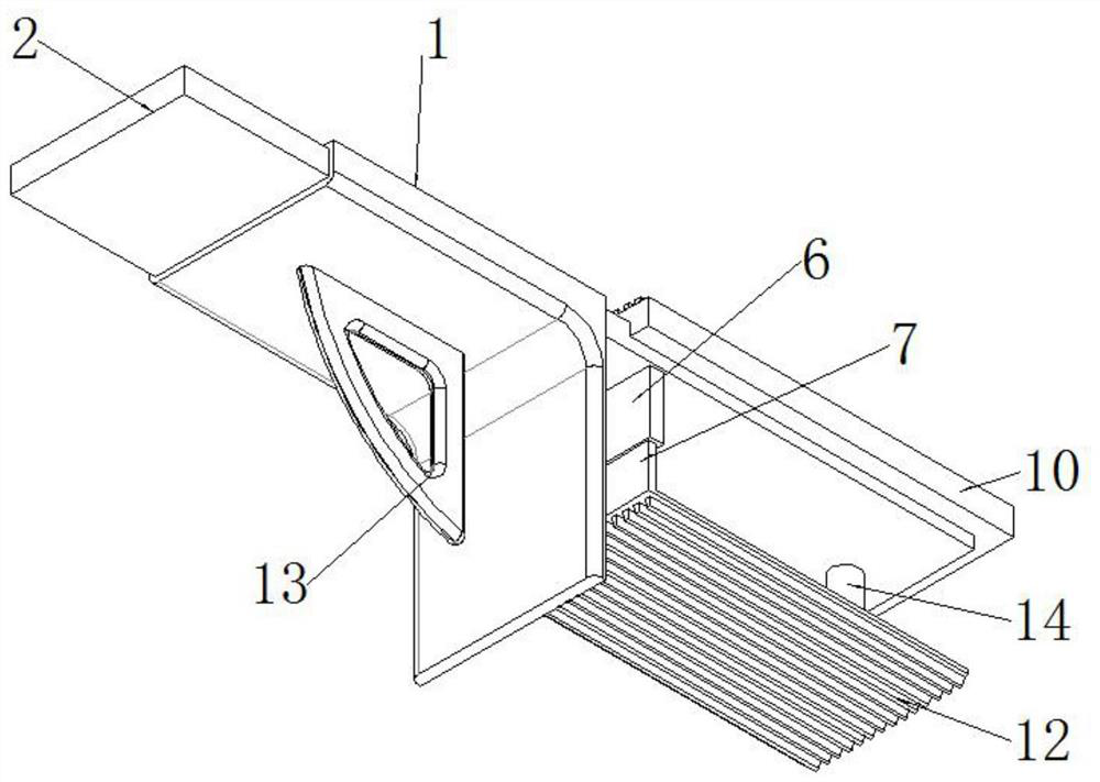 A kind of agricultural machinery belt soil removal device with adjustable scraper length