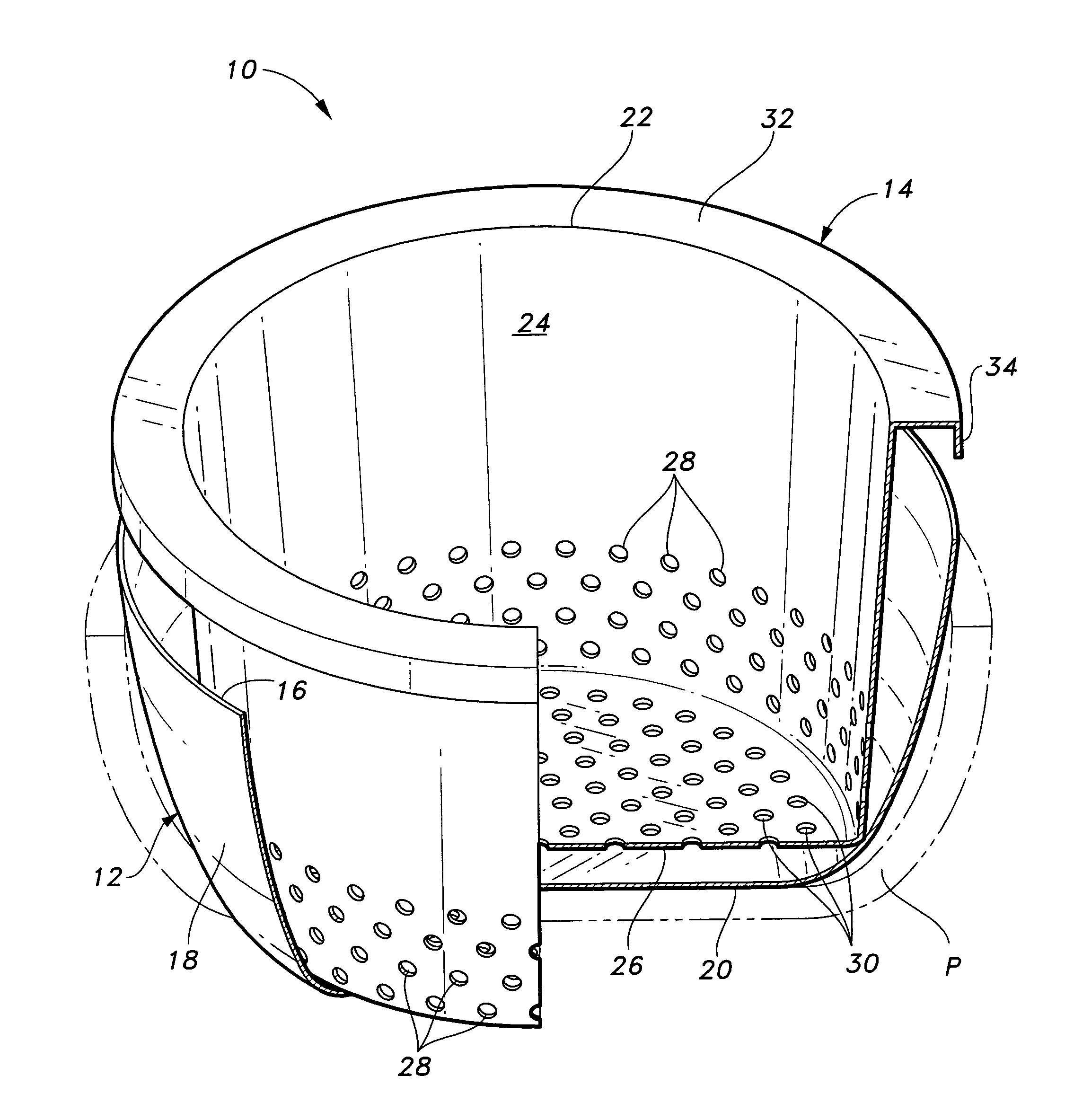 Disposable frying pan insert