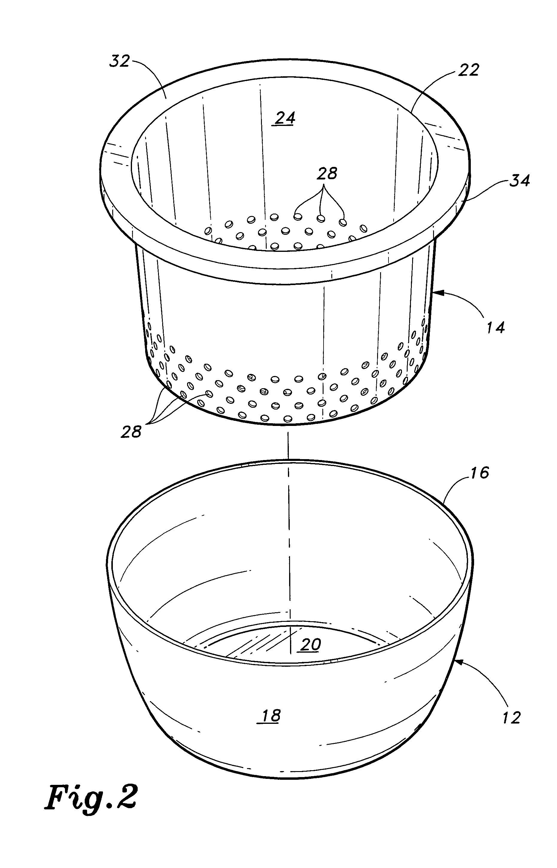 Disposable frying pan insert