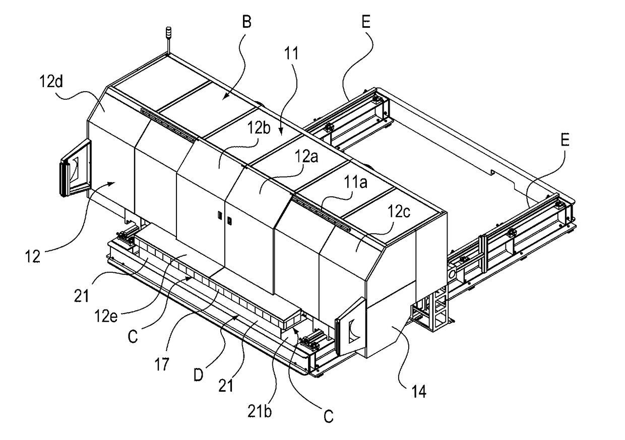 Laser machining device