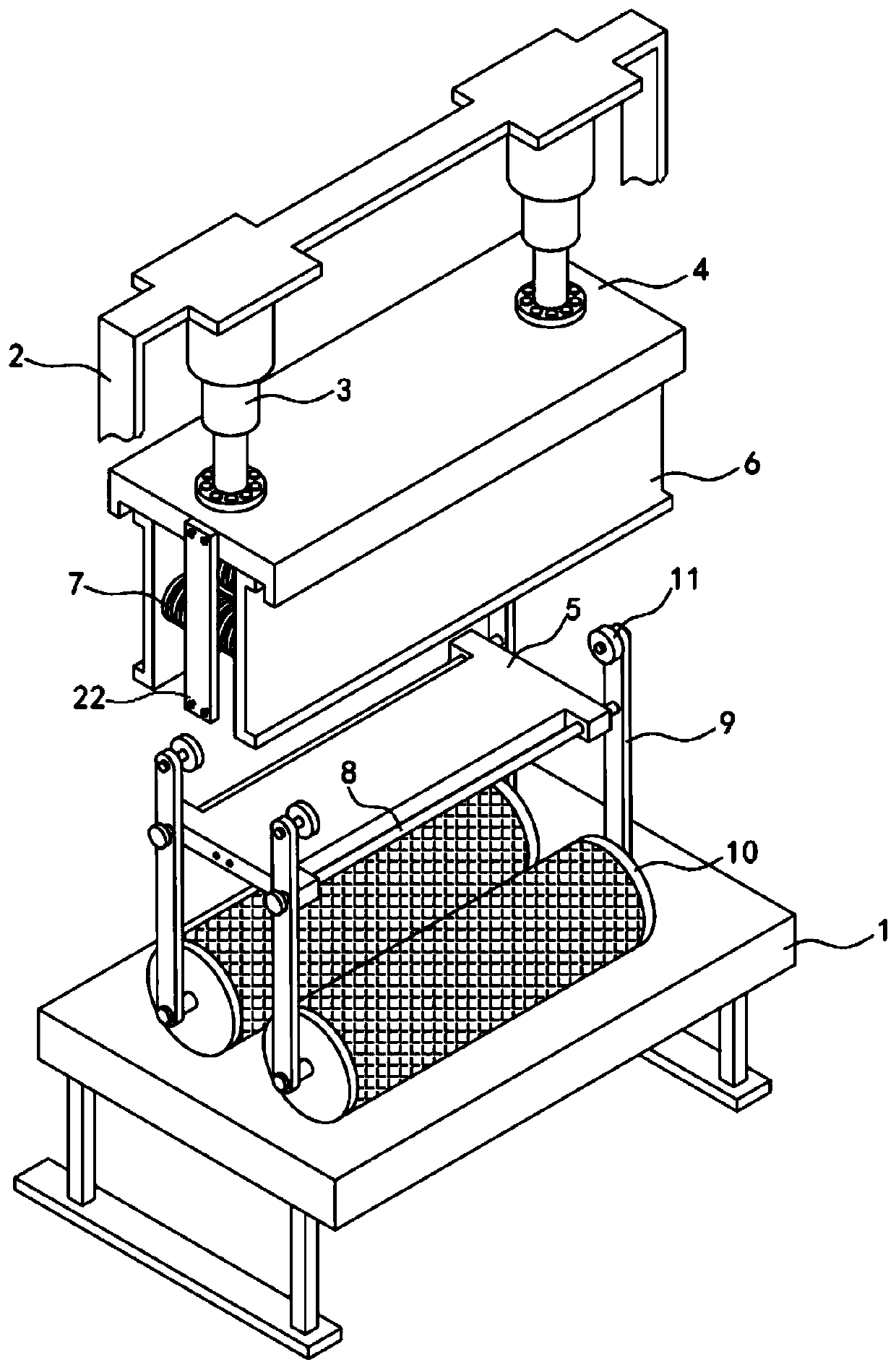 Double-roller leather processing system