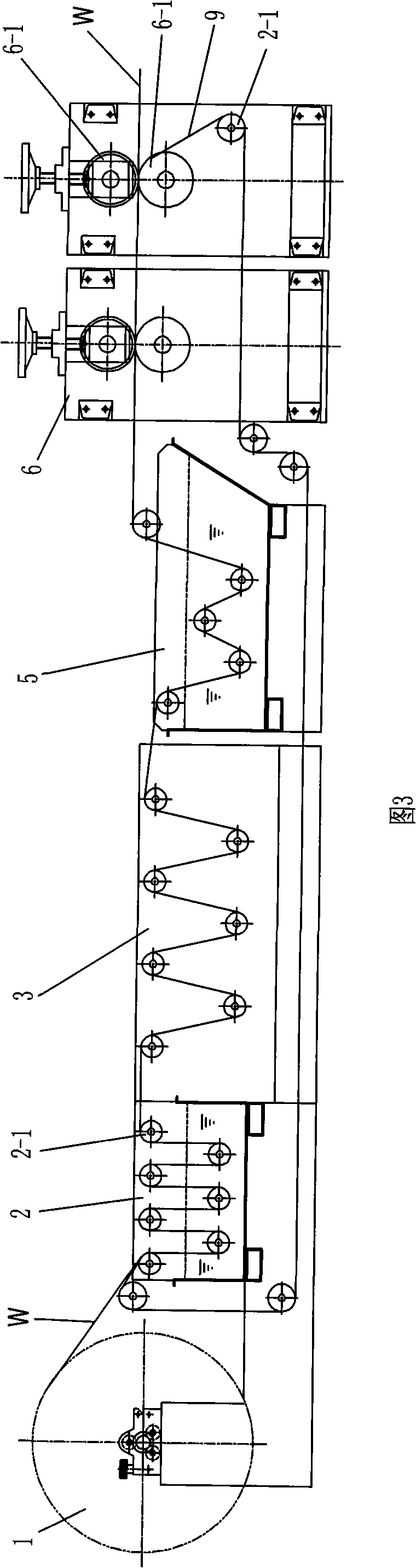 Nonwoven cloth dyeing technique and nonwoven cloth dyeing assembly line