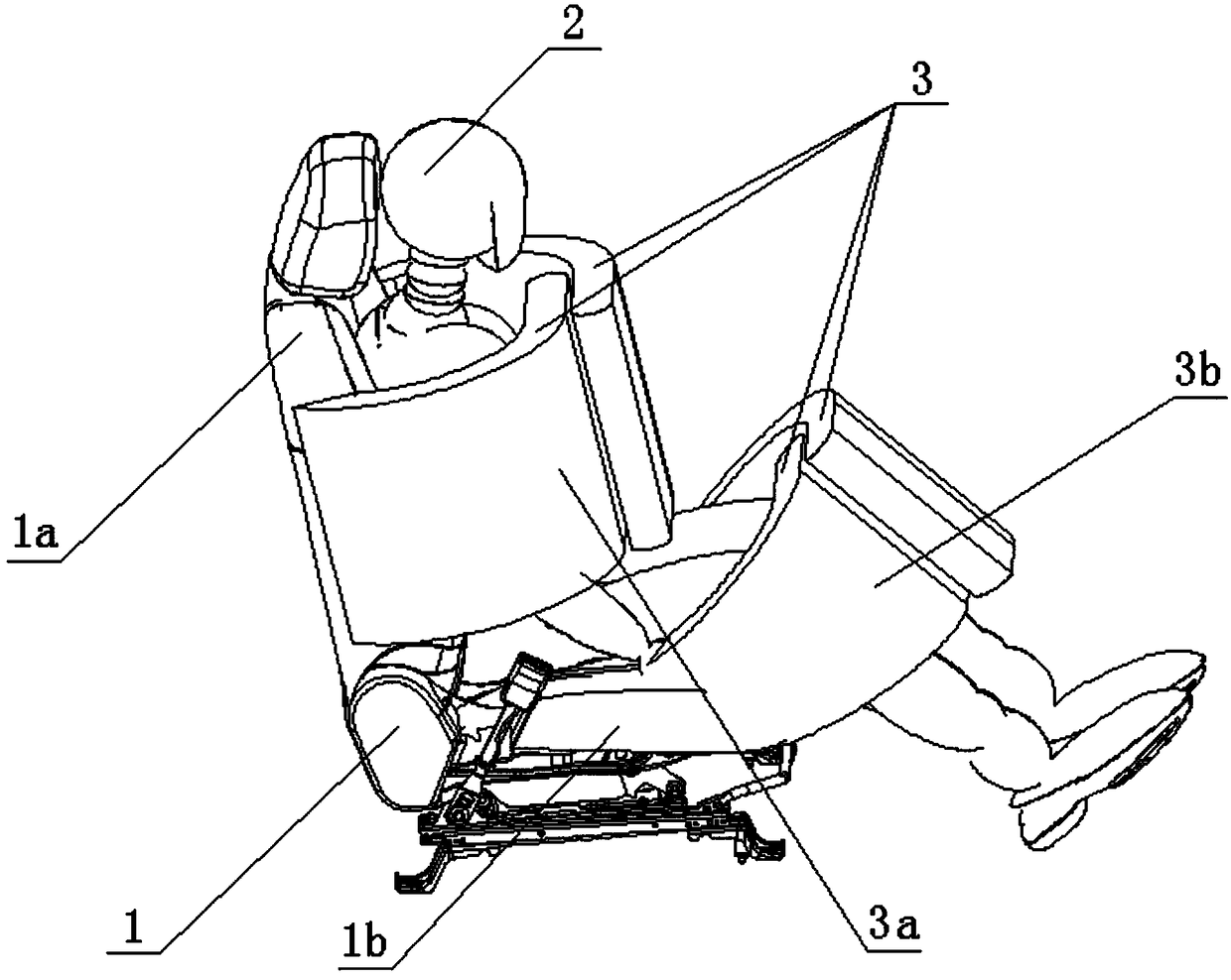 Involution type automobile safety air bag structure