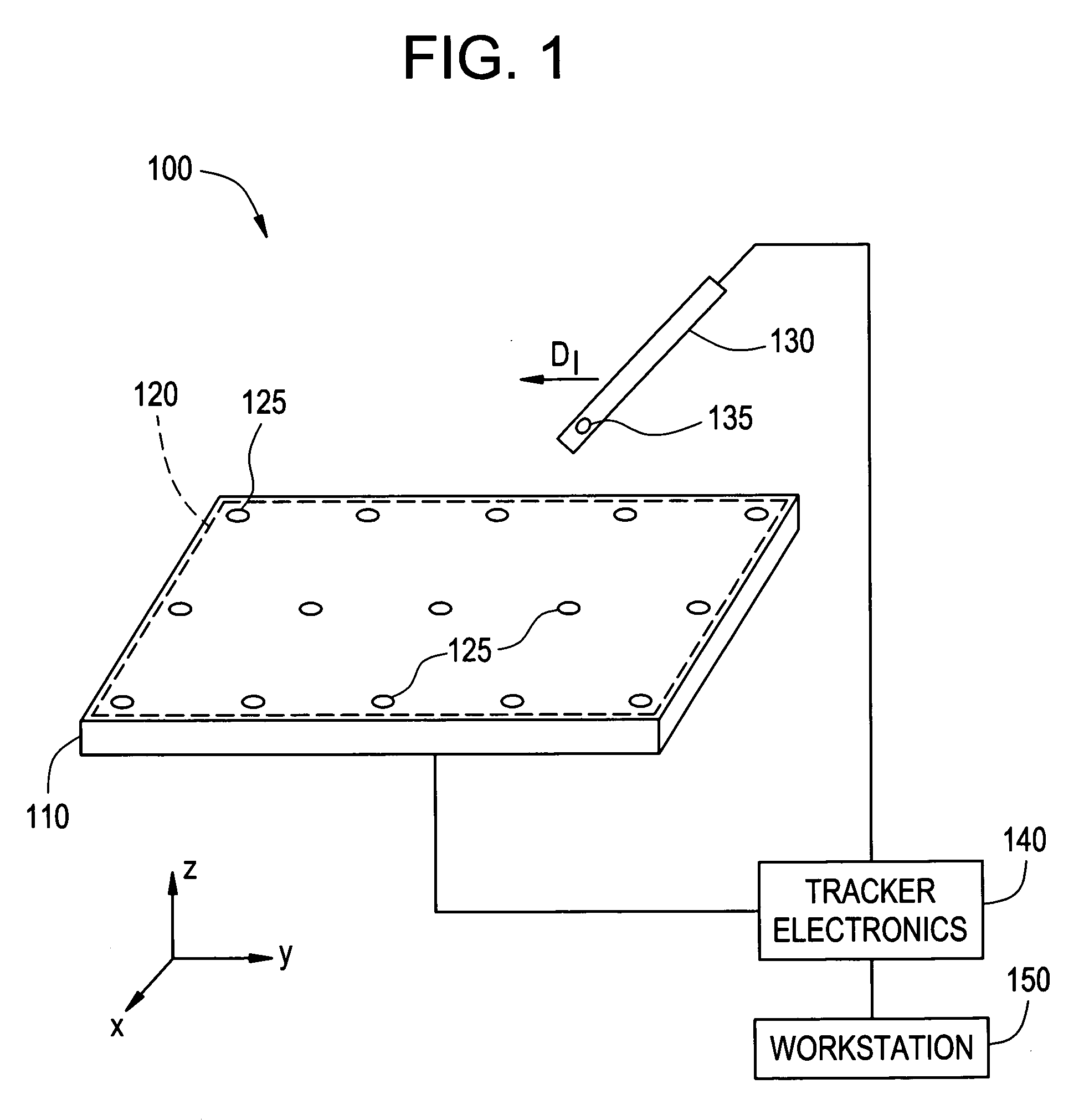 Operating table with embedded tracking technology