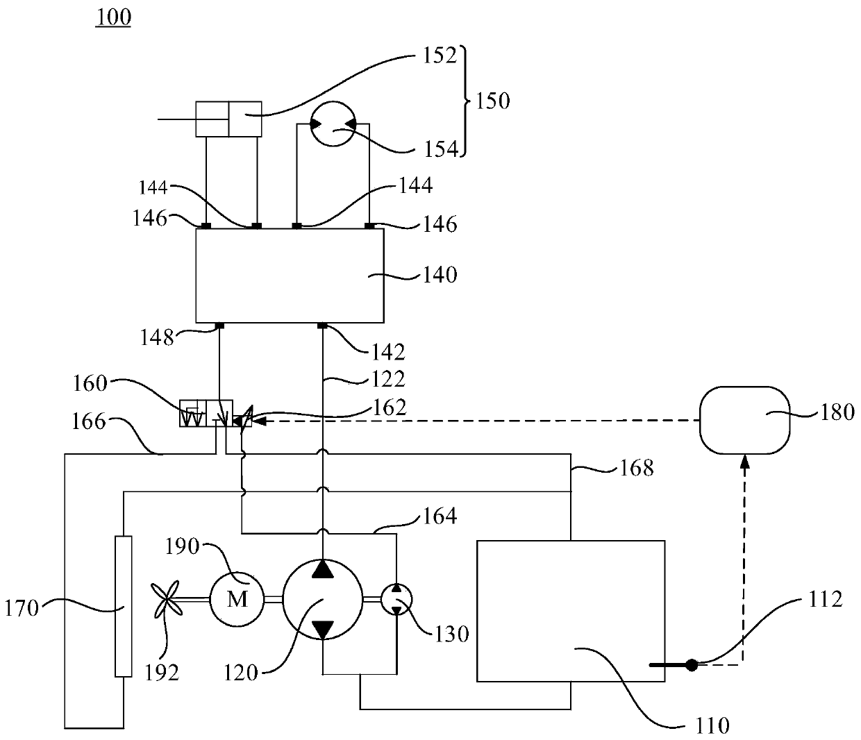 Hydraulic oil return system for excavator, control method of system and excavator