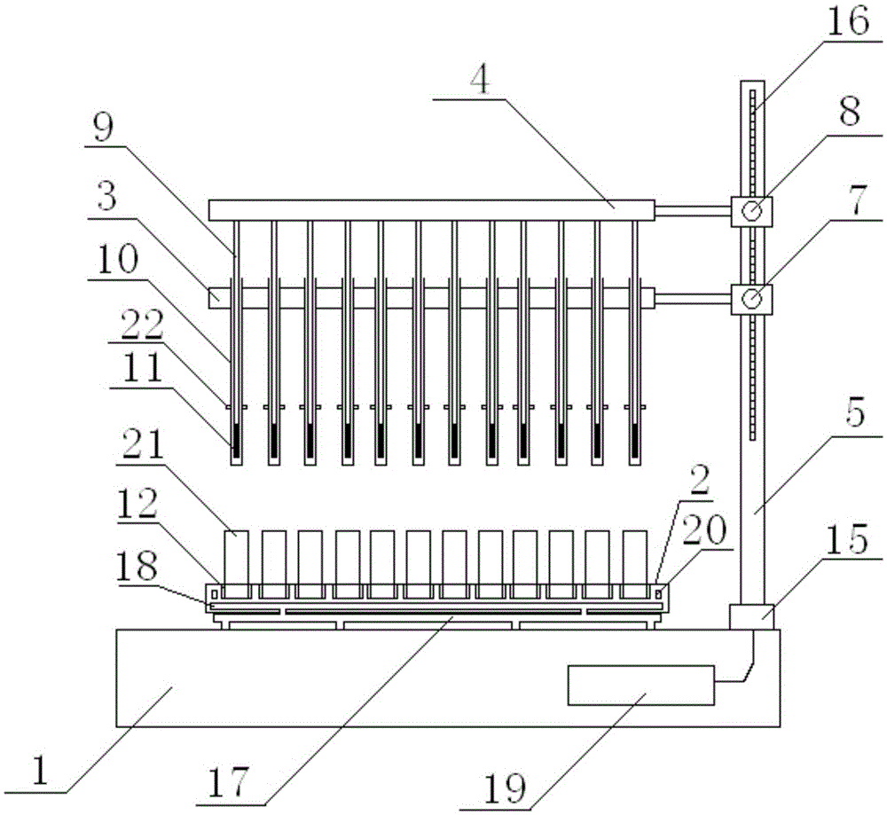 High-throughput magnetic extraction enrichment device and enrichment method