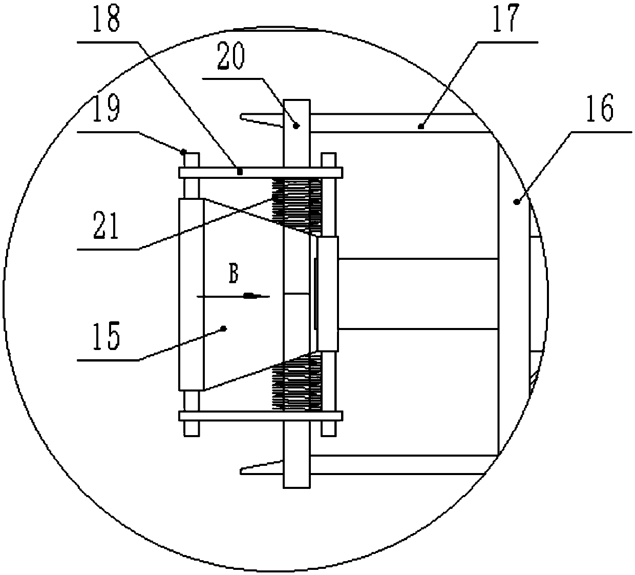 Environment-friendly enameled wire paint film removing device with protective function