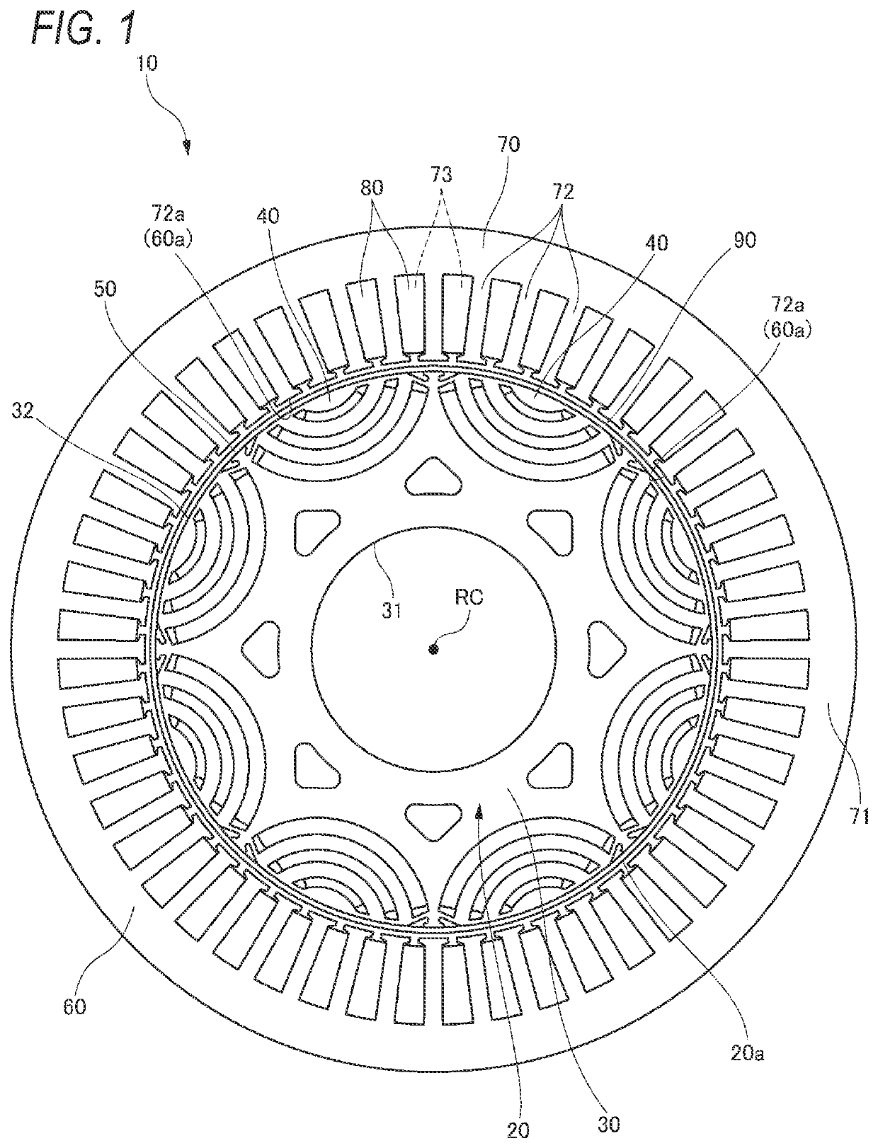 Rotor of rotary electric machine and rotary electric machine