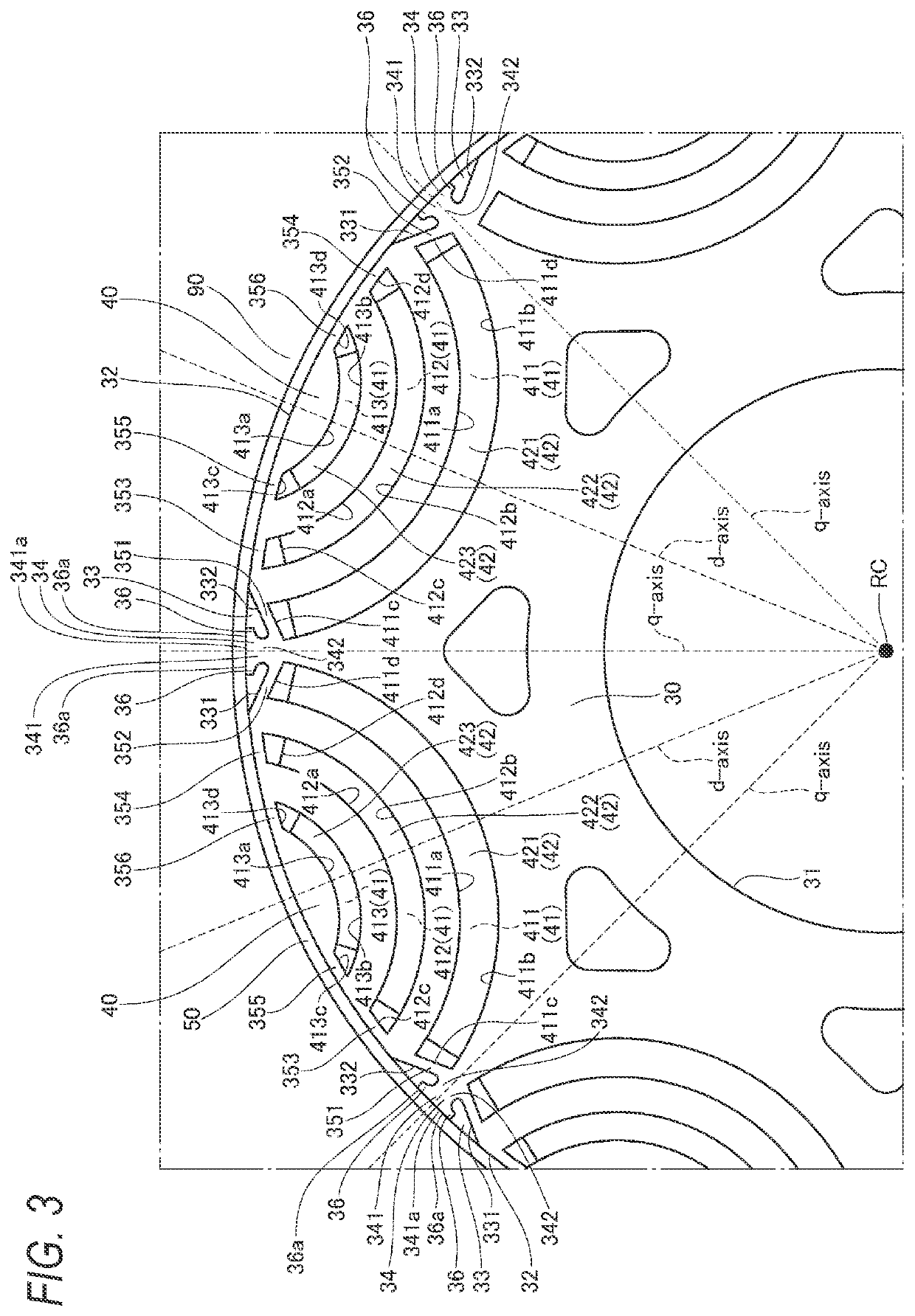 Rotor of rotary electric machine and rotary electric machine