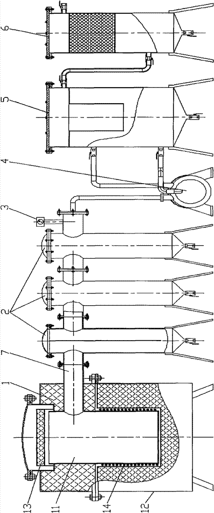 Vacuum pyrolysis test device of wasted electronic circuit board