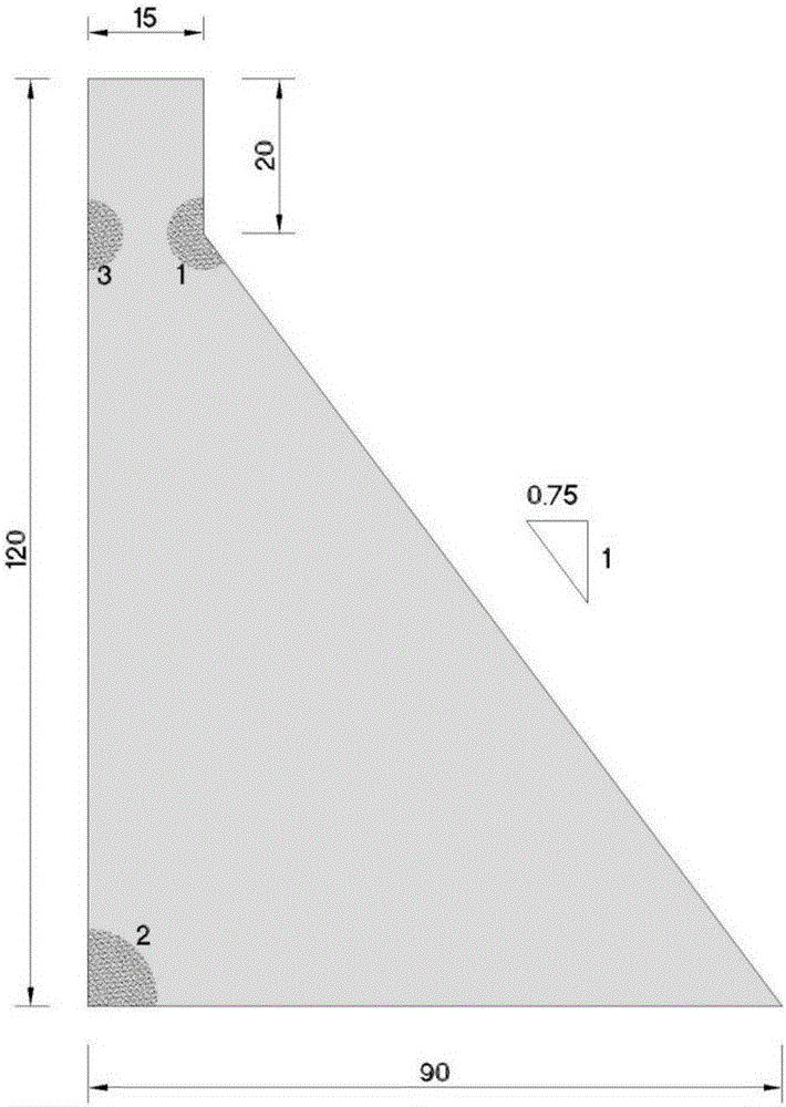 Concrete gravity dam strong shock damaged part quick identification method based on frequency errors