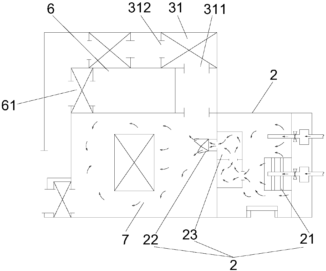 Method for eliminating V-series chemical agents in closed environment