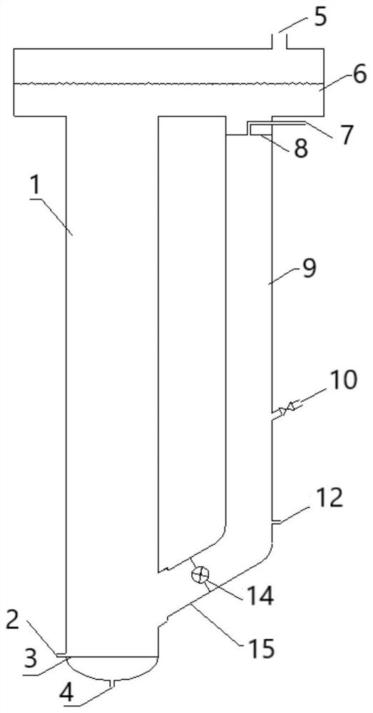 Airlift external loop reactor and method