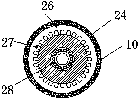 Sealing structure of food packaging machine