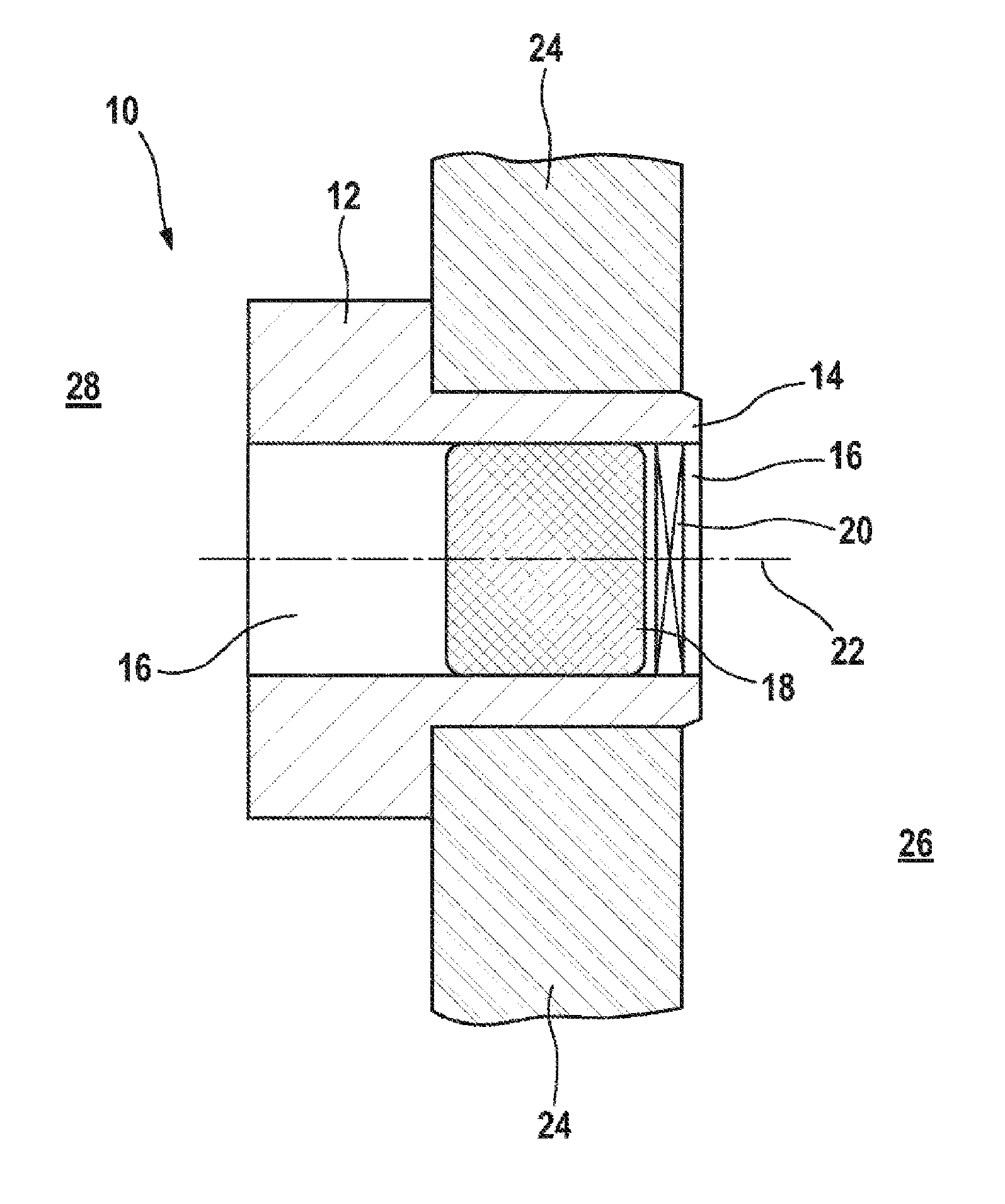 Pressure Equalizing Element, Battery having a Pressure Equalizing Element, and Motor Vehicle having a Corresponding Battery