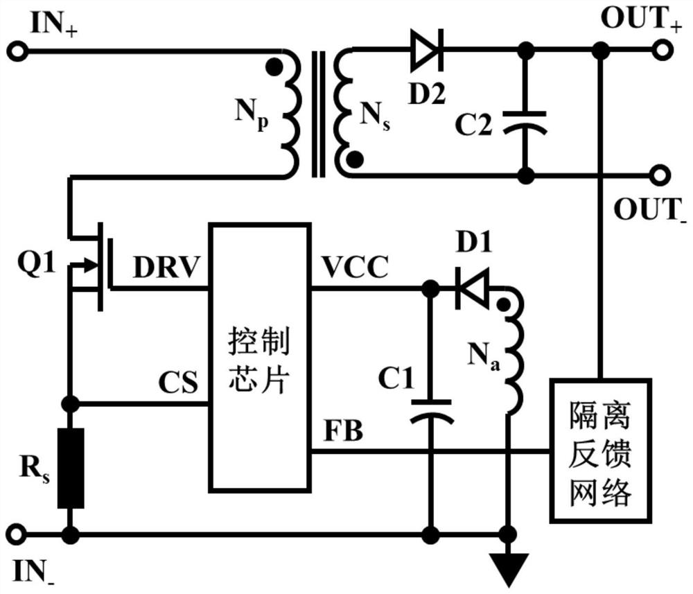 Self-excited drive and power conversion circuit based on gan HEMT device