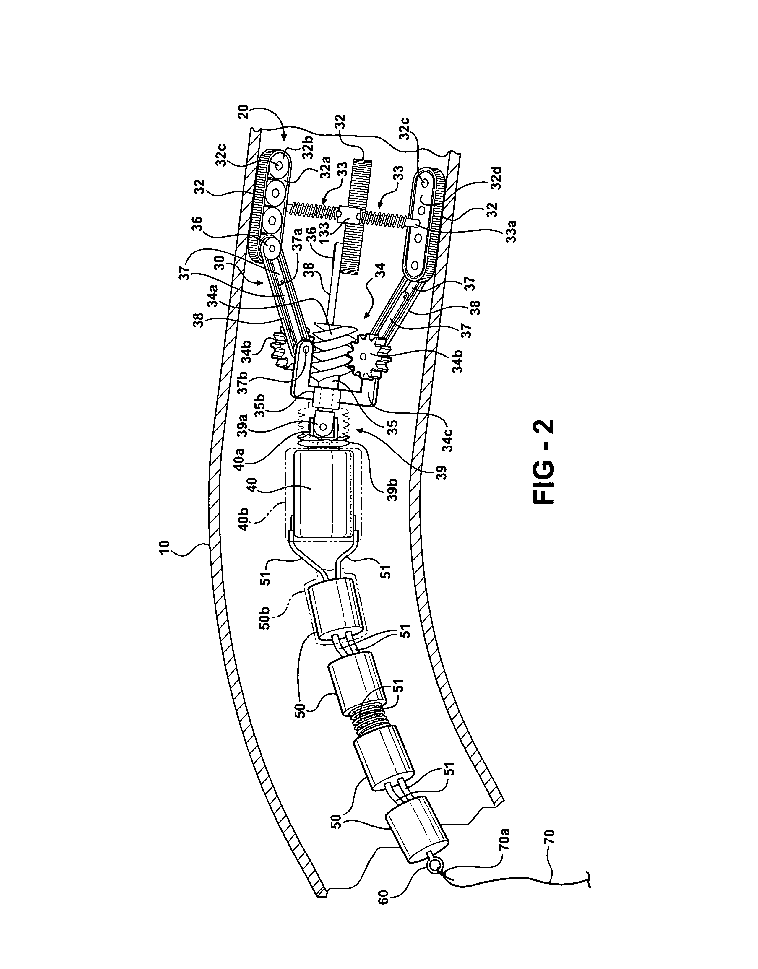 Leader string pull-through machine