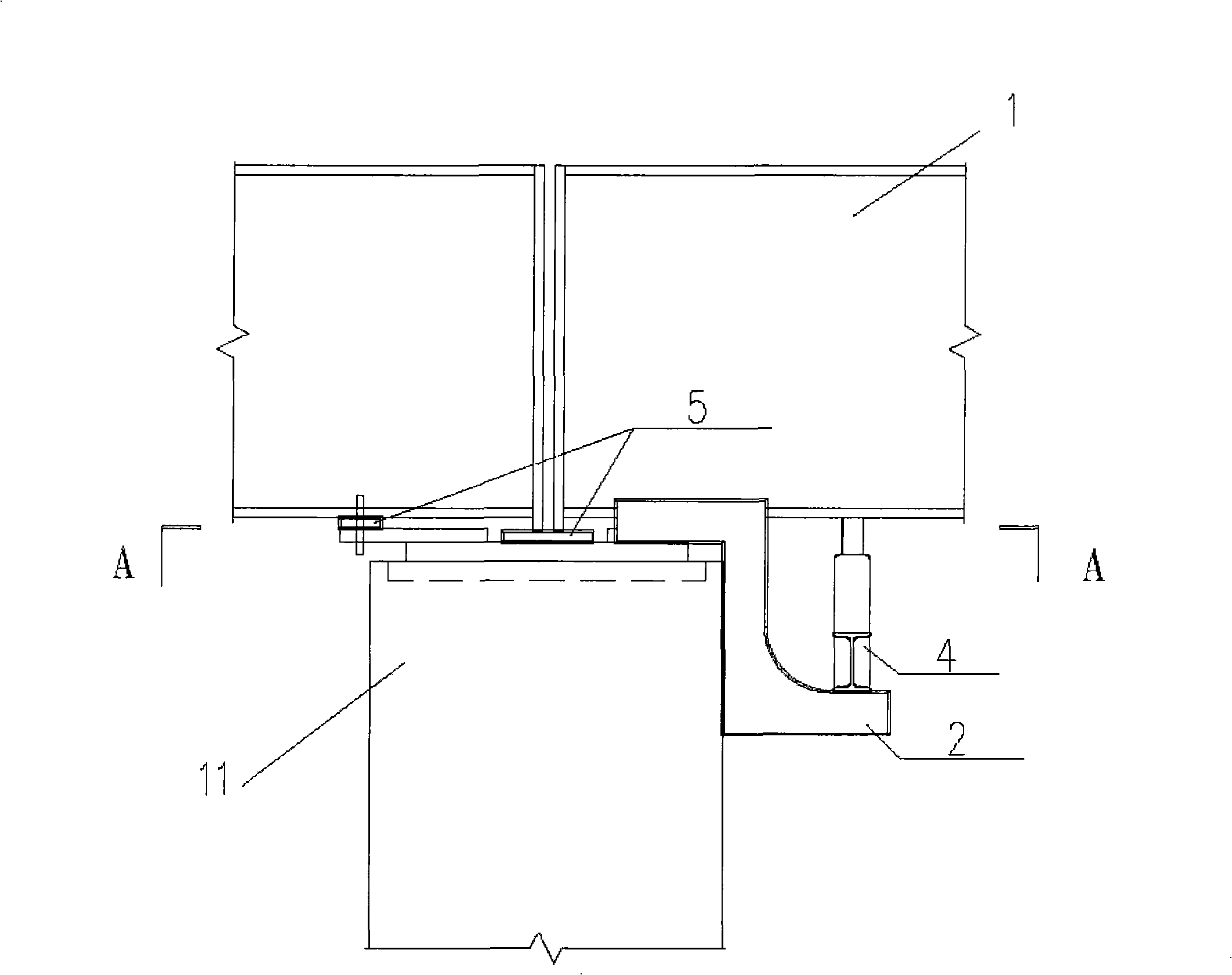 Crane beam scale height regulation method