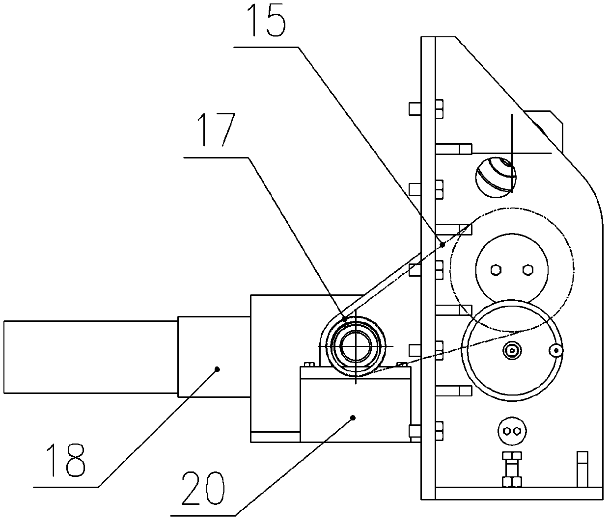 Correcting mechanism for T-shaped steel panel of bridge