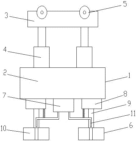 Hanging type travelling powder grinding machine