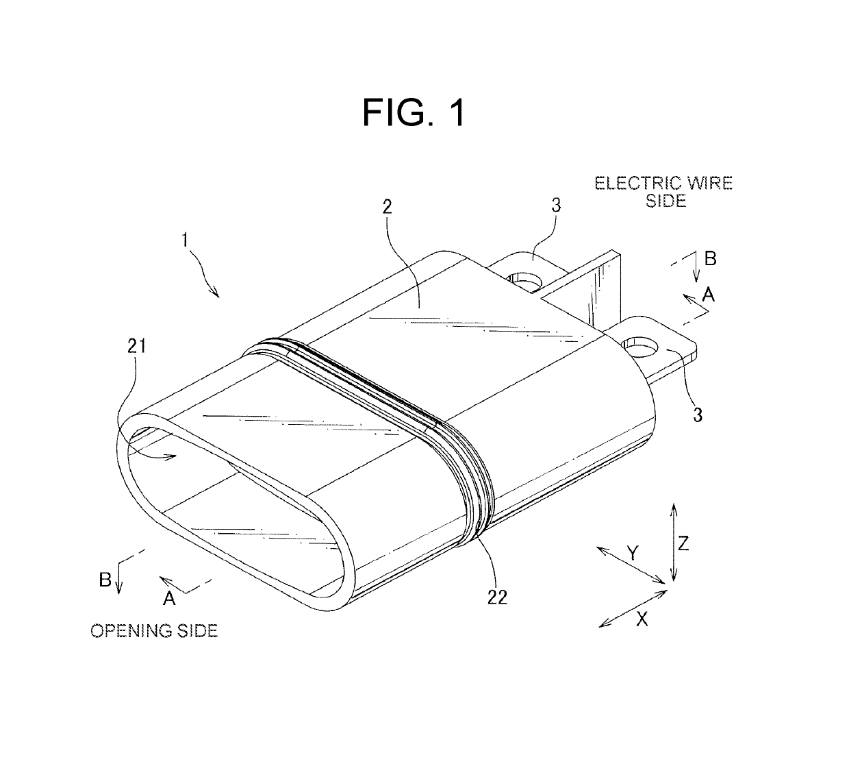 Connector having terminal with insulated tip and edges