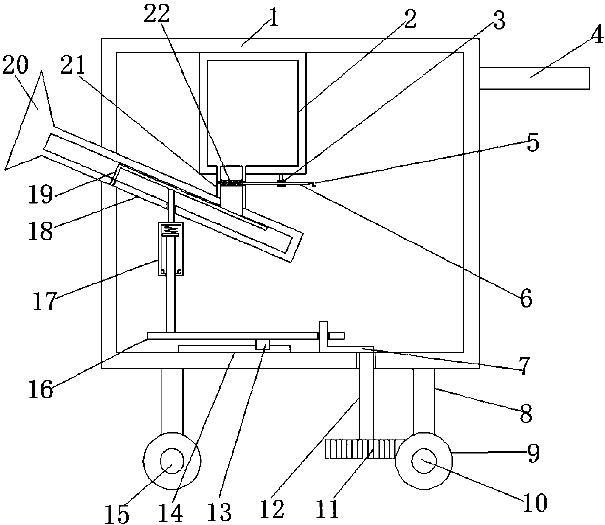 Watering device for gastrodia elata planting