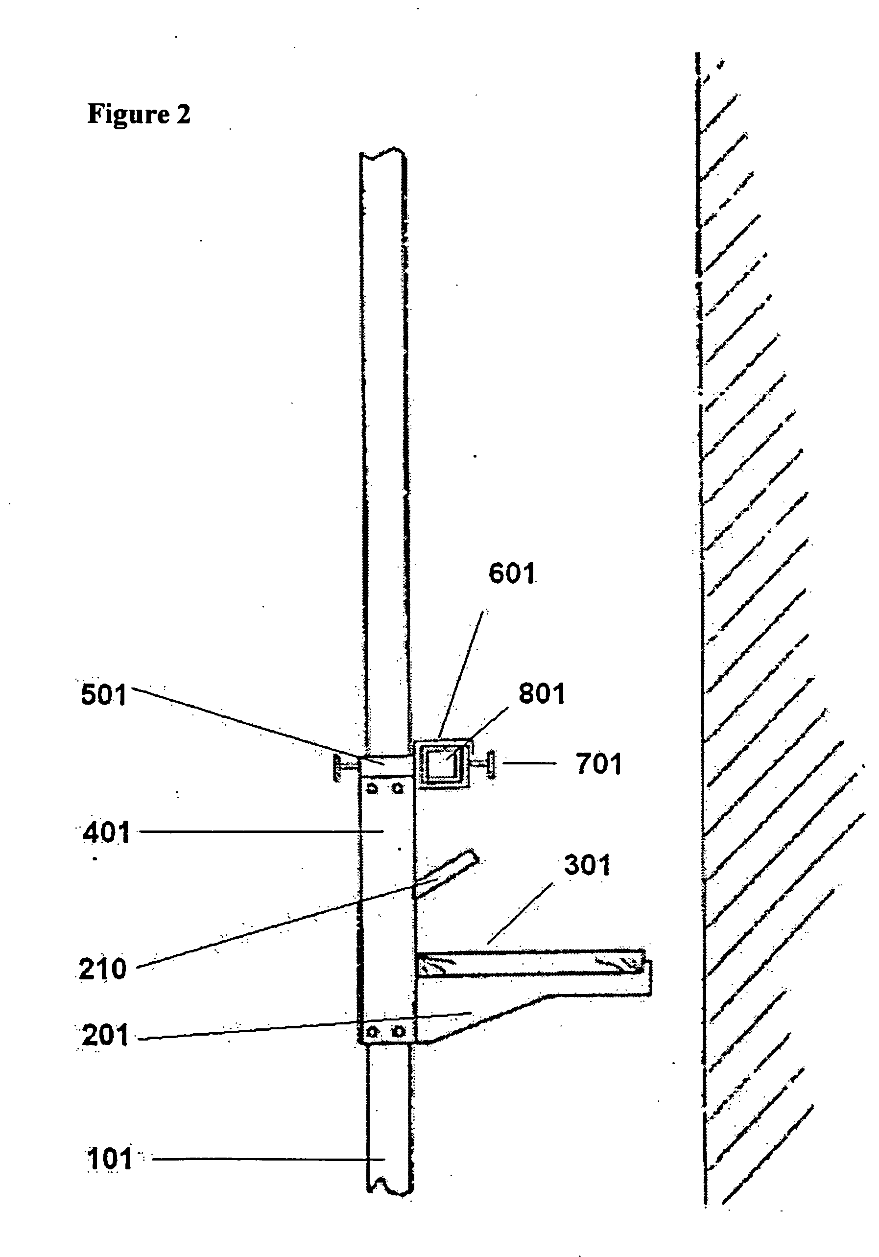 Scaffold safety railing device