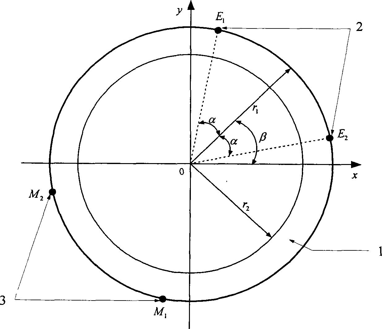 Conductive sensor for phase seperation containing rate in two-phase stream and structure parameter optimizing method thereof