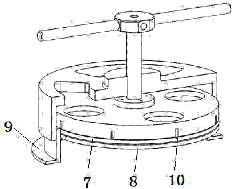 Fastening and disassembling device for lens clamping ring