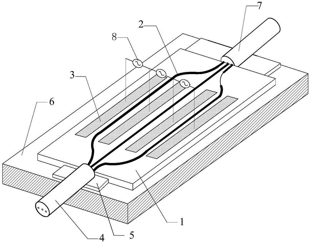 Multi-core optical fiber modulator