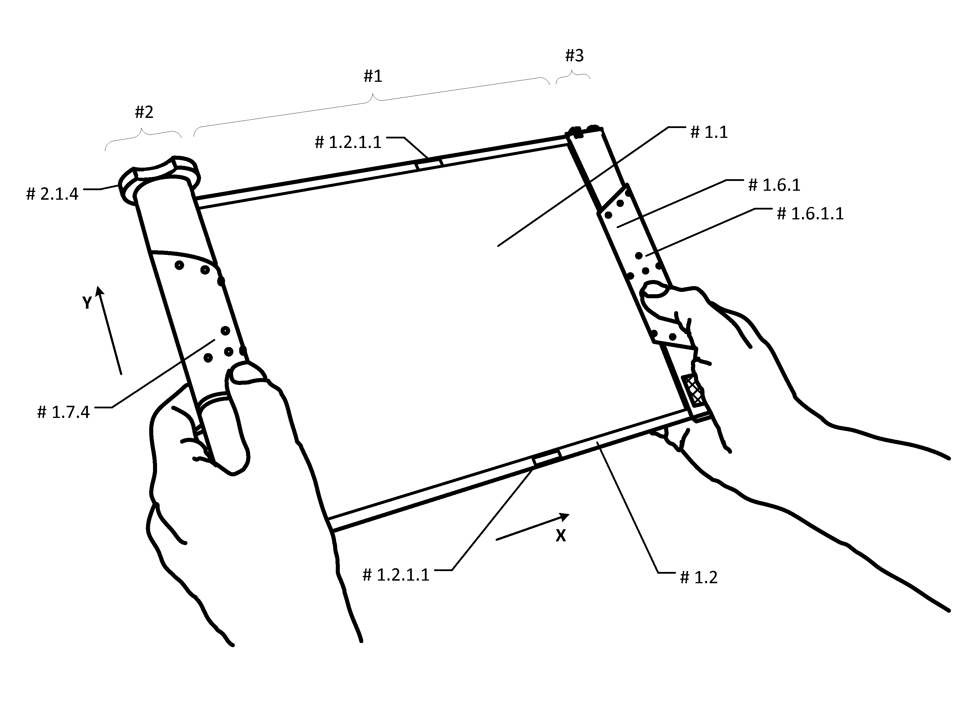 Portable computer-communicator device with rollable display