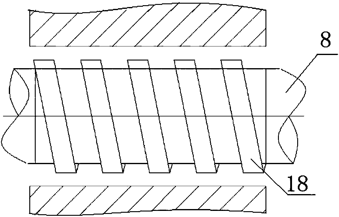 Secondary gas source protective magnetic pump device suitable for conveying particle-containing impurity medium