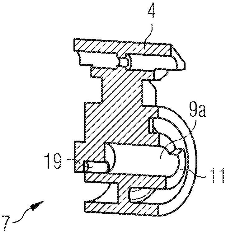 Switchgear with rocker, especially protective switch