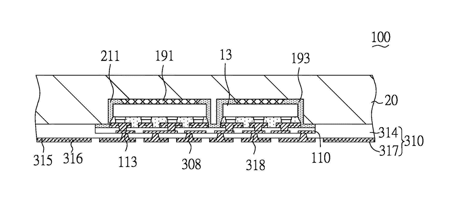 Thermally enhanced semiconductor assembly with heat spreader and integrated dual build-up circuitries and method of making the same