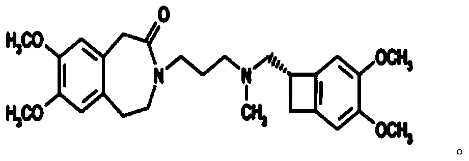 Demethylivabradine salt as well as preparation method and application thereof