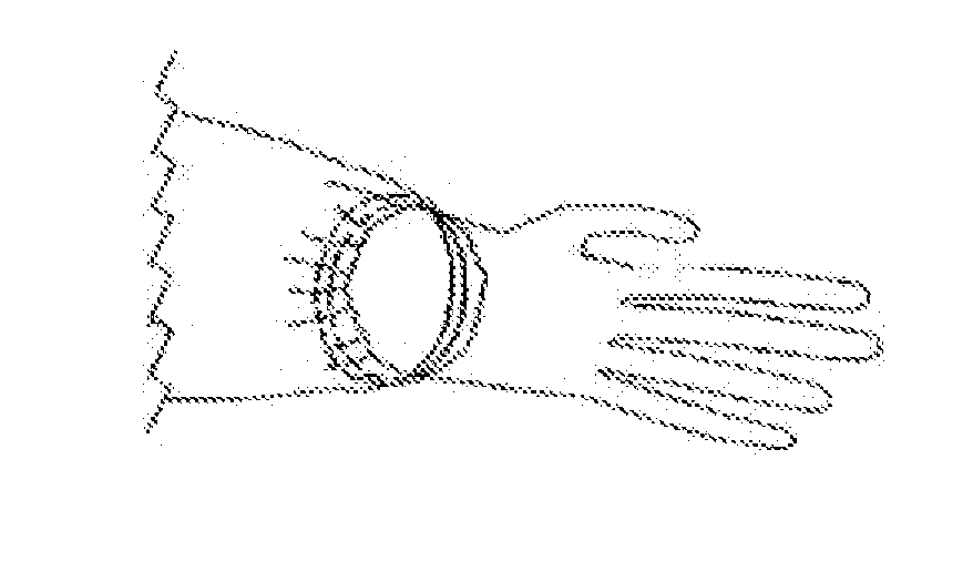 Electrostatic dissipative garment with interchangeable elastic bands