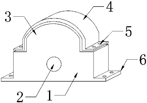 Supporting seat of novel excavator supporting wheel