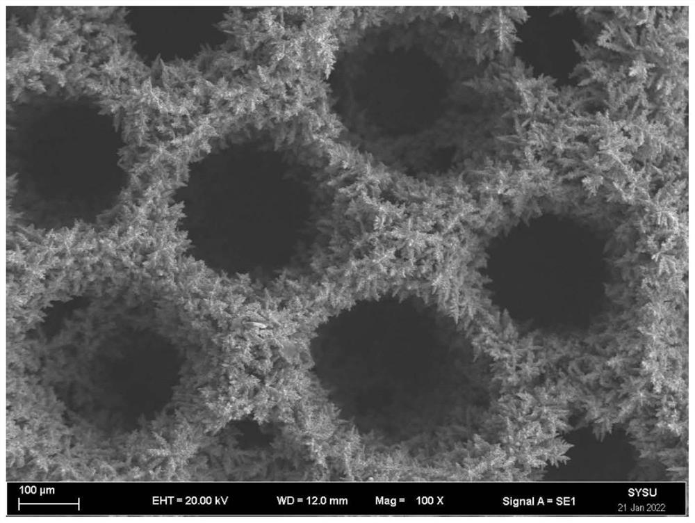 Porous structure surface with high capillary performance and high boiling heat transfer performance and preparation method thereof