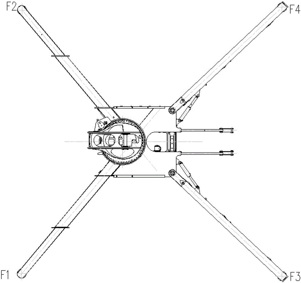 Leveling control method and system for fire engine