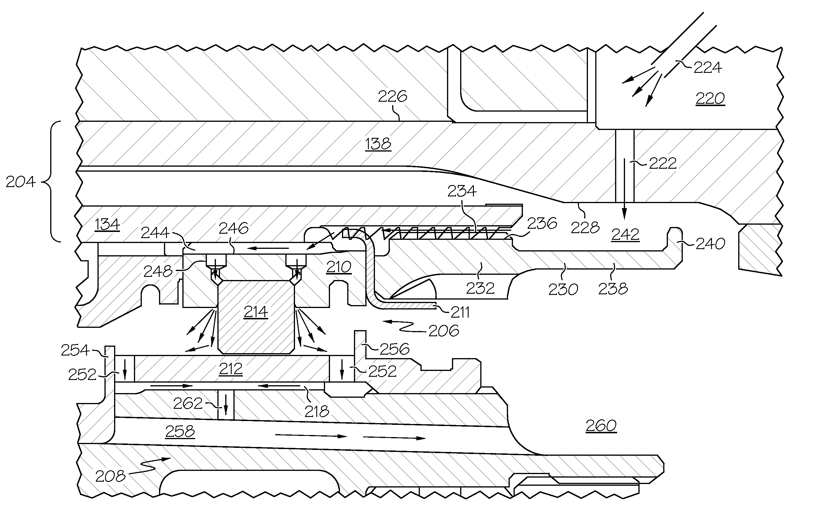 Squeeze film damper using low pressure oil