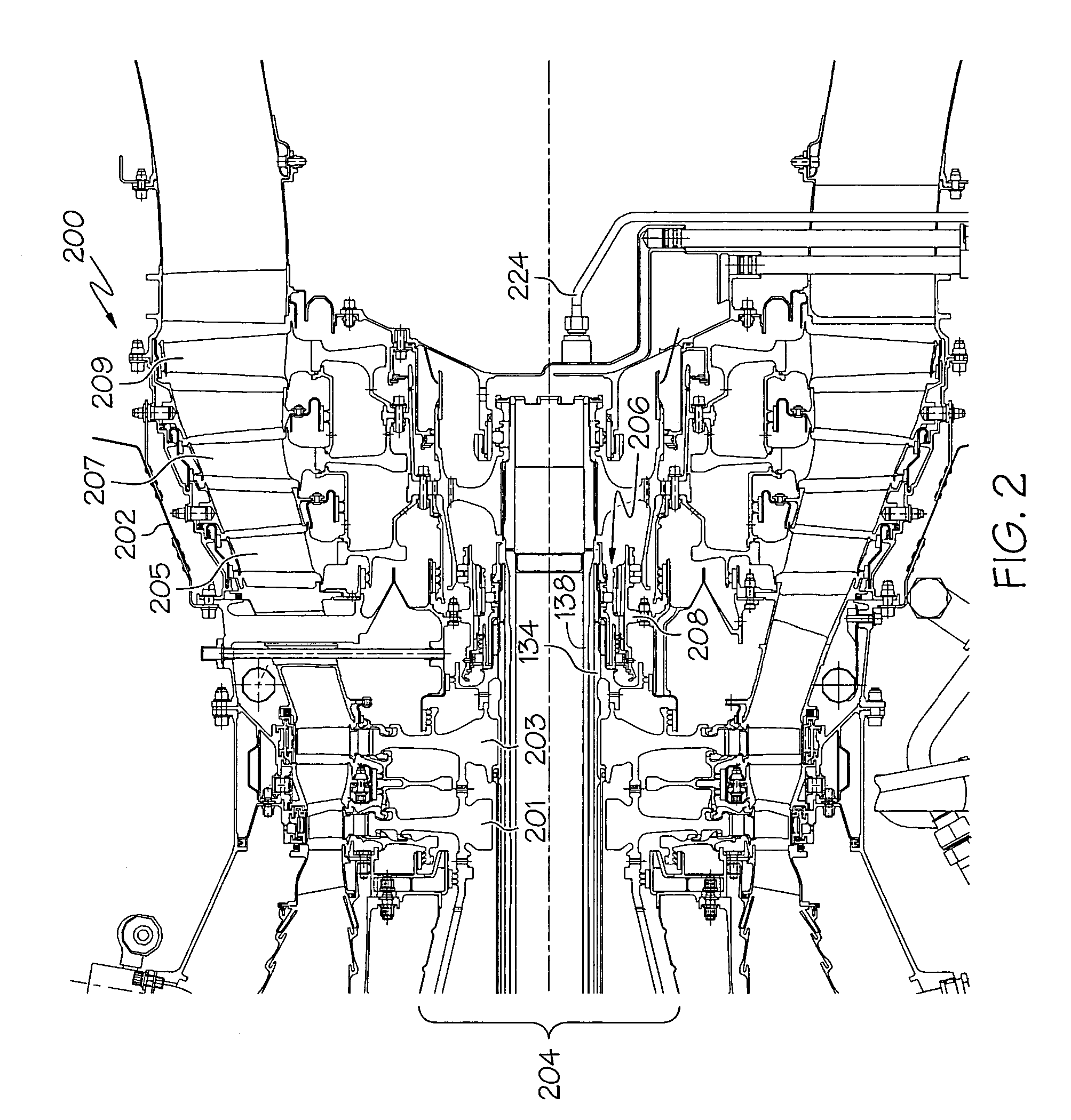 Squeeze film damper using low pressure oil