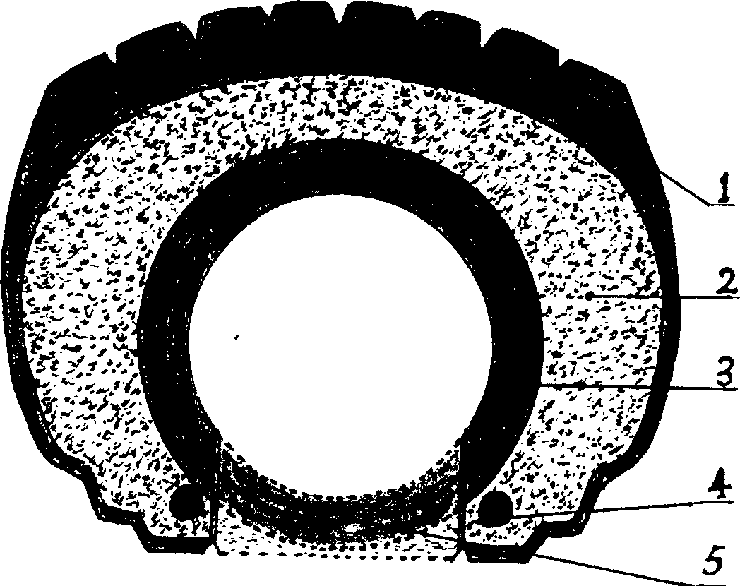 Nano tyre for keeping use with flat tyre