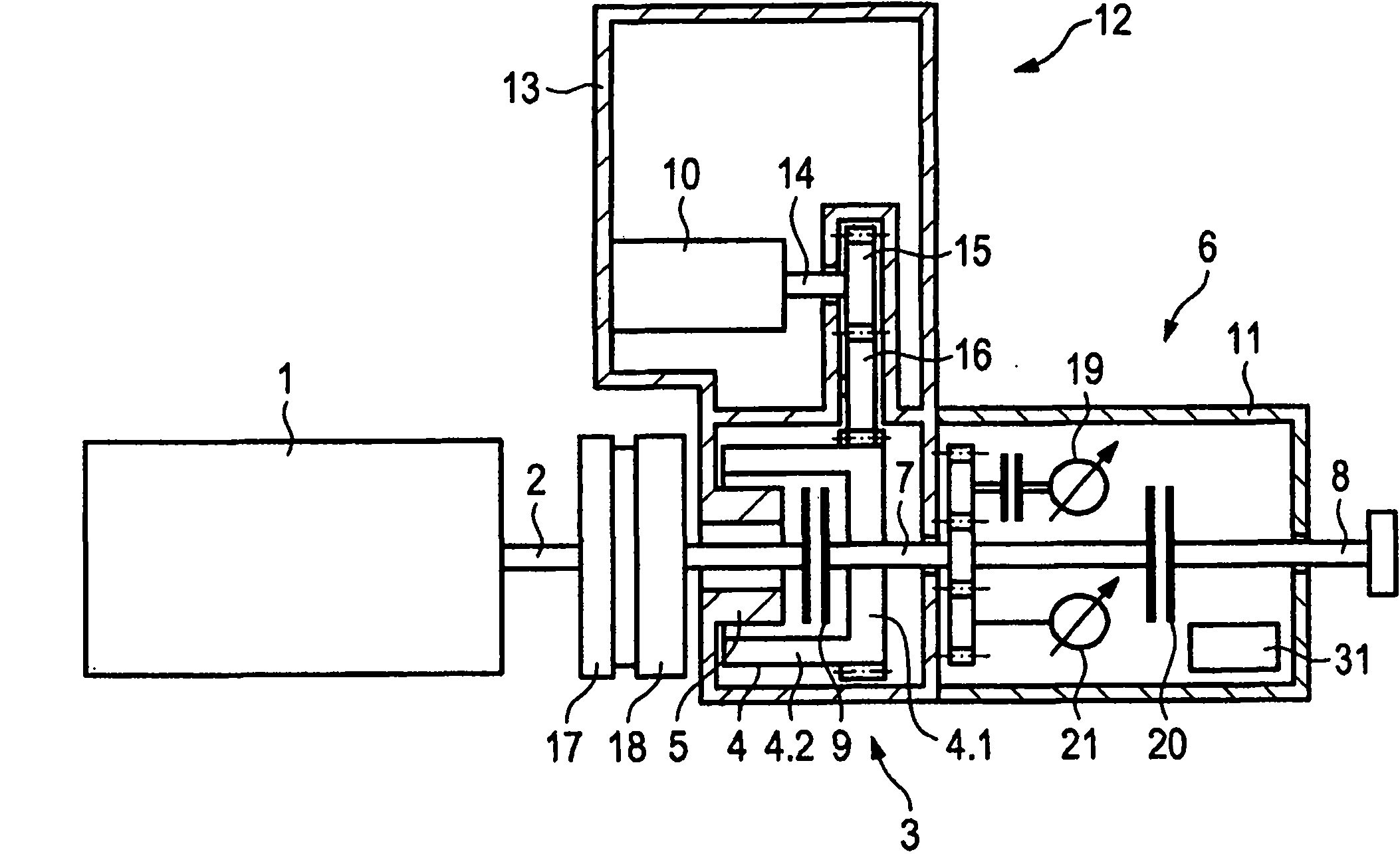 Motor vehicle power train