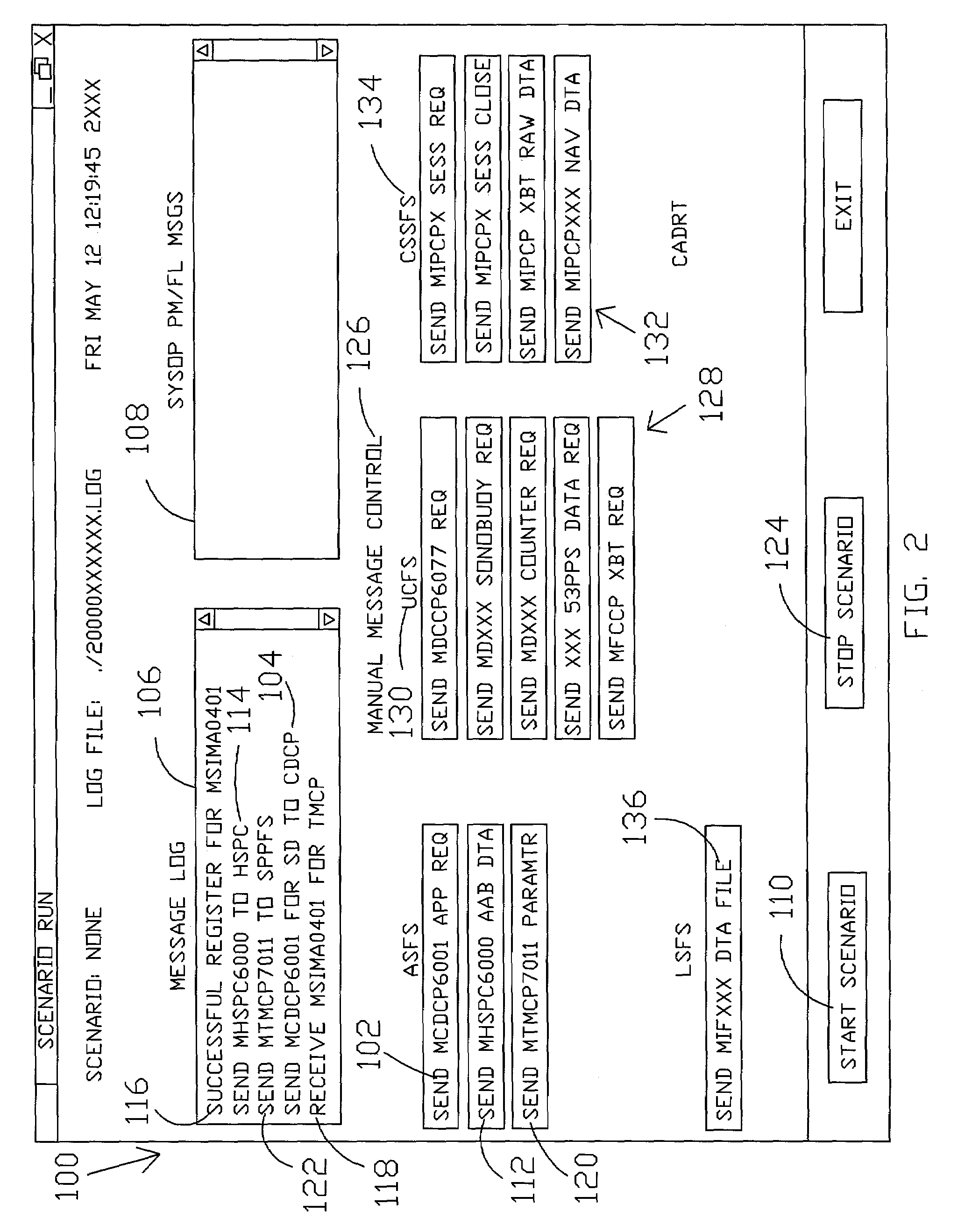 System operation test facilitating program and method