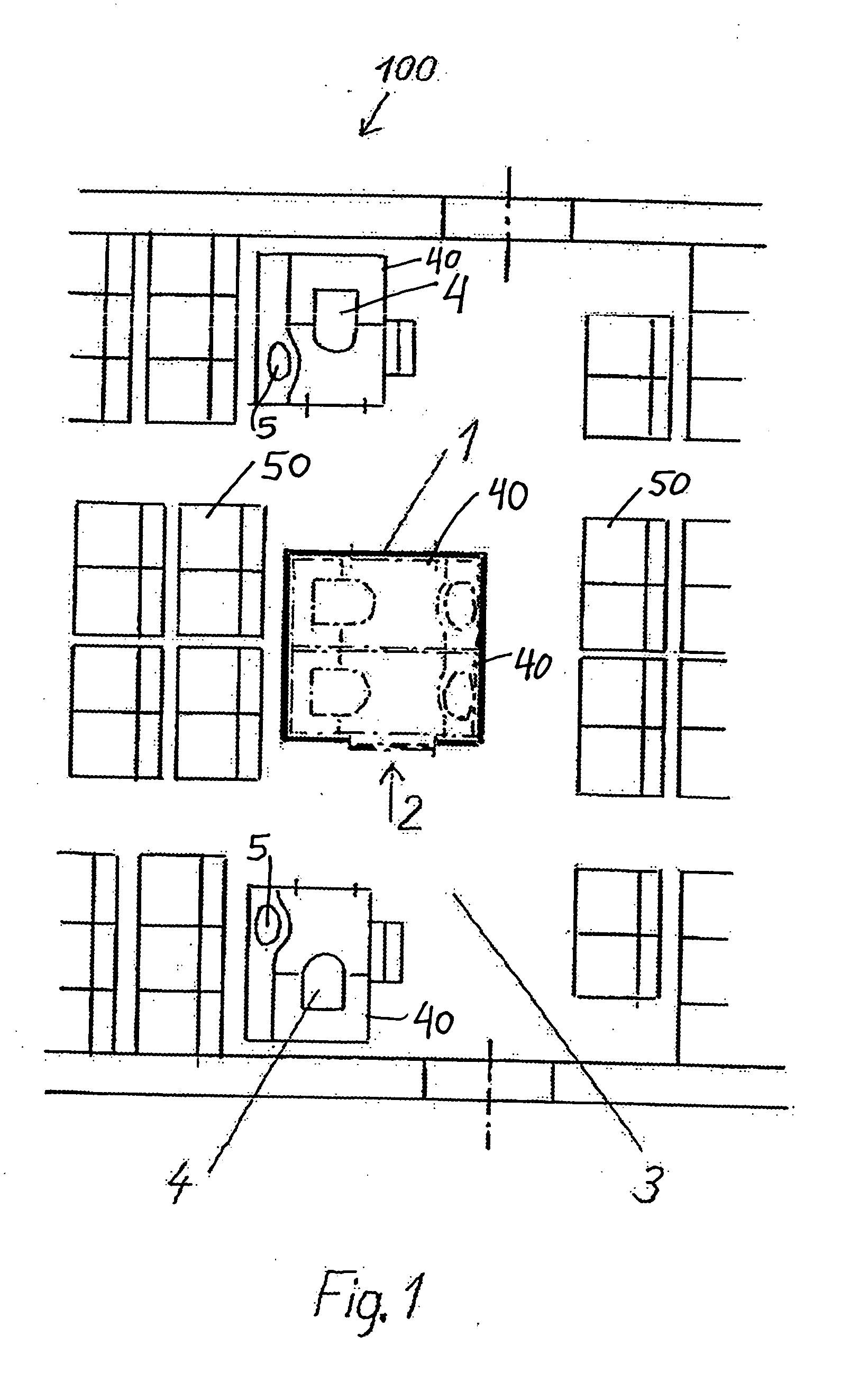 Multipurpose passenger compartment in a cabin of a commercial passenger transport aircraft