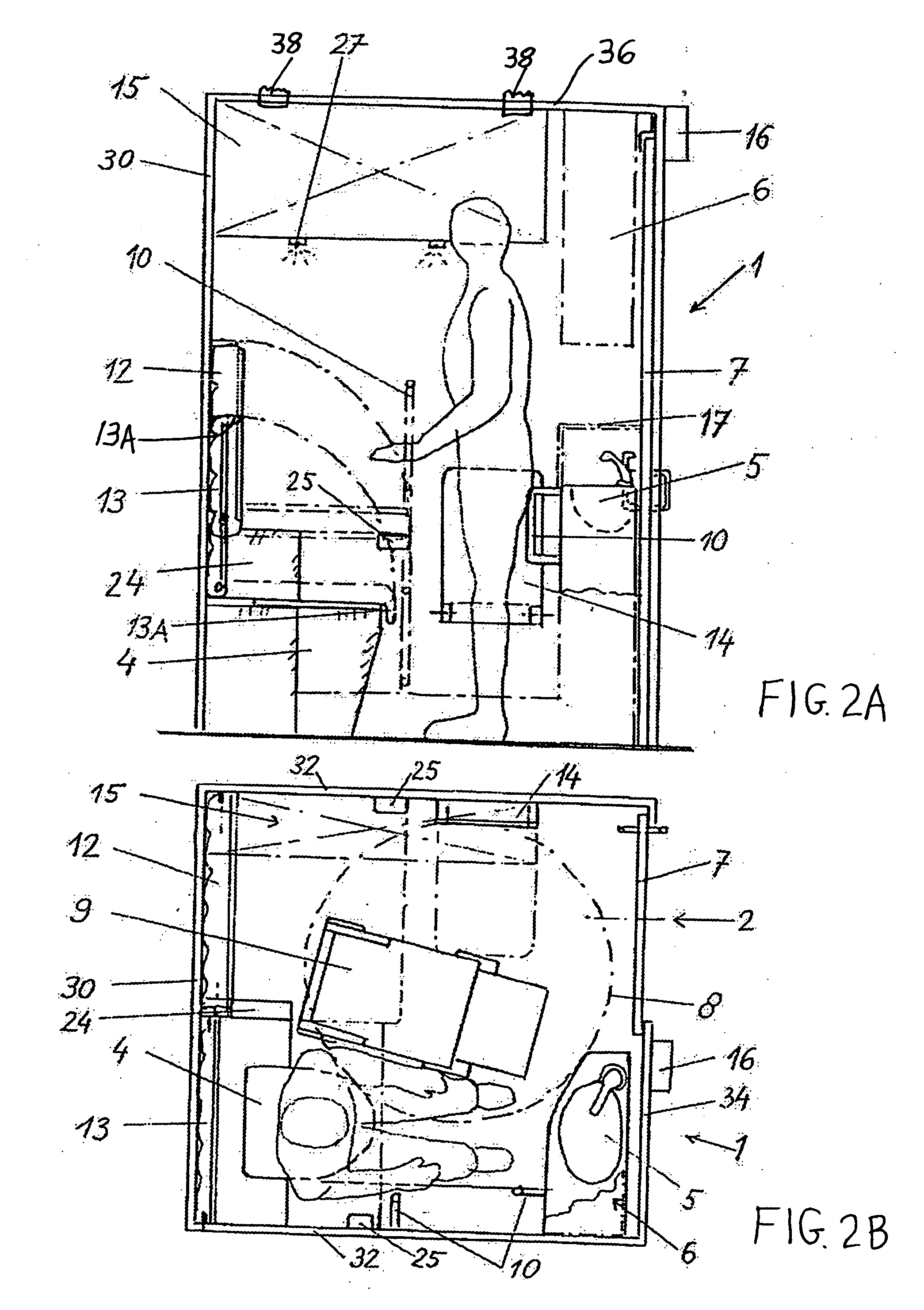 Multipurpose passenger compartment in a cabin of a commercial passenger transport aircraft