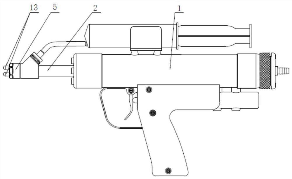 Multi-nozzle device of needleless injector for veterinary use