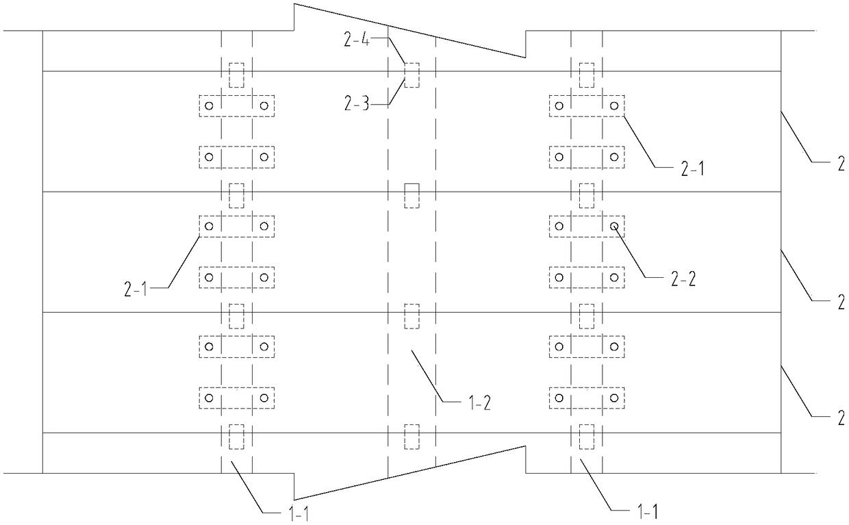 Steel tube concrete truss composite beam with detachable bridge deck and construction method