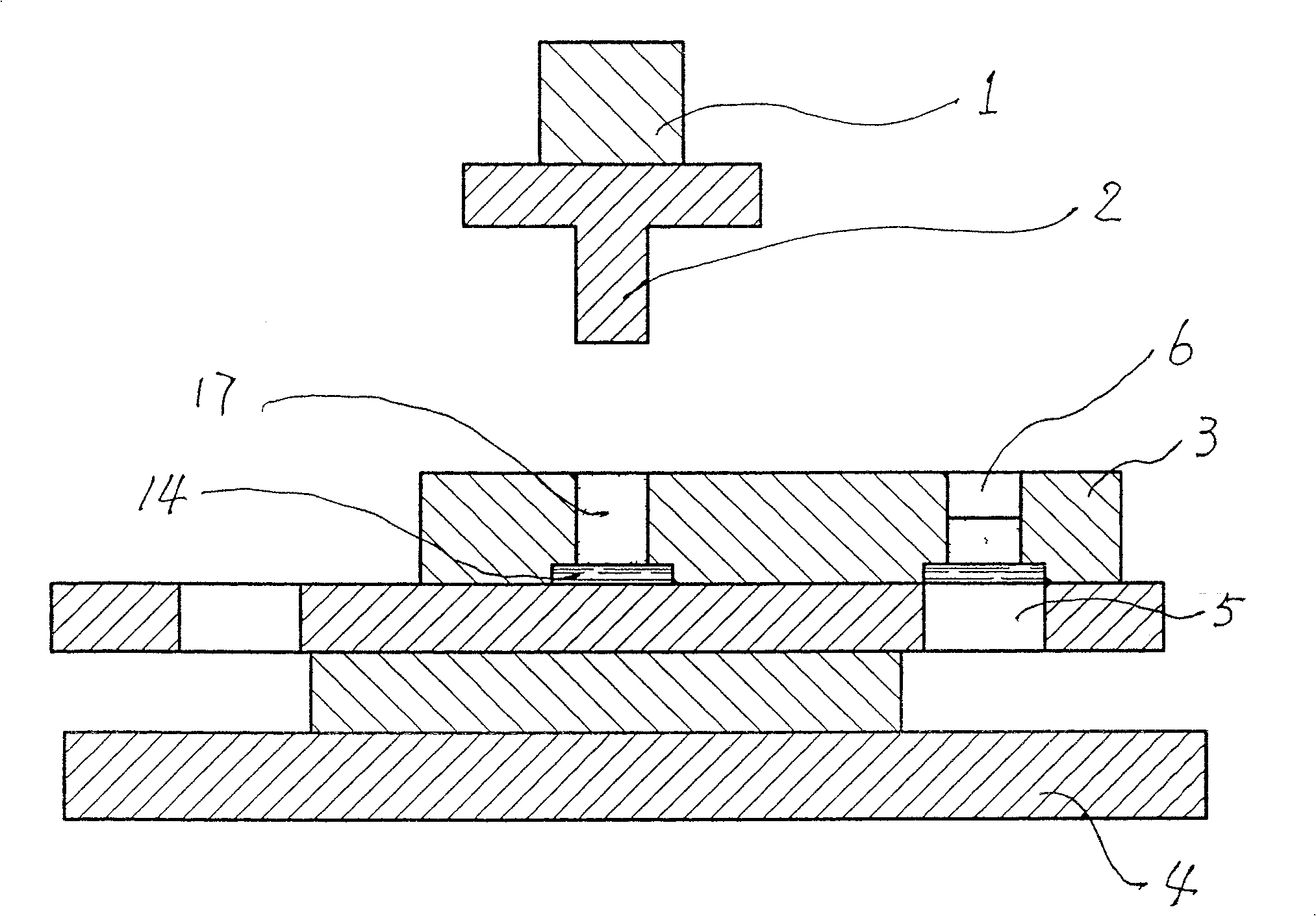 Composite mineral fibre reinforced brake liner and preparation process and special device therefor